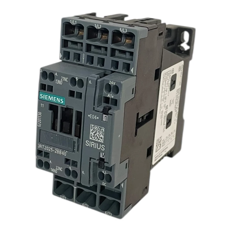 Siemens SIRIUS Leistungsschütz S0 7,5kW 17A 24V DC 1S+1Ö Federzug 3RT2025-2BB40