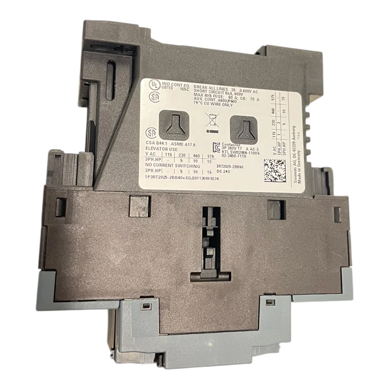 Siemens SIRIUS Leistungsschütz S0 7,5kW 17A 24V DC 1S+1Ö Federzug 3RT2025-2BB40