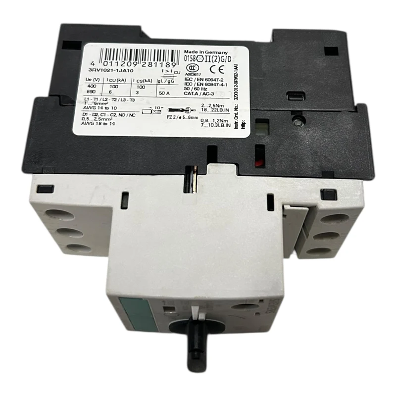 Siemens Leistungsschalter 7...10 A für den Motorschutz 3RV1021-1JA für Industrie