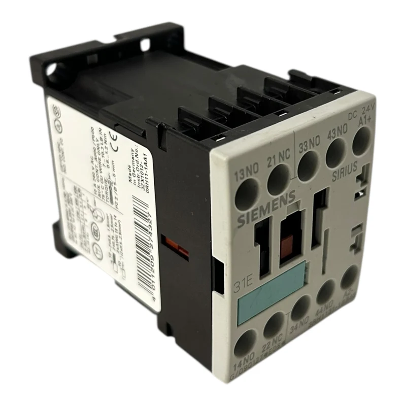 Siemens Hilfsschütz Schraubanschluss Baugröße S00 3 S +1 Ö DC 24 V 3RH1131-1BB40