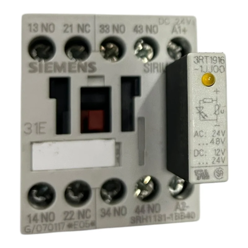 Siemens Hilfsschütz Schraubanschluss Baugröße S00 3 S + 1 Ö DC 24V 3RH1131-1BB40
