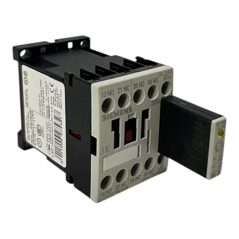 Siemens Hilfsschütz Schraubanschluss Baugröße S00 3 S + 1 Ö DC 24V 3RH1131-1BB40