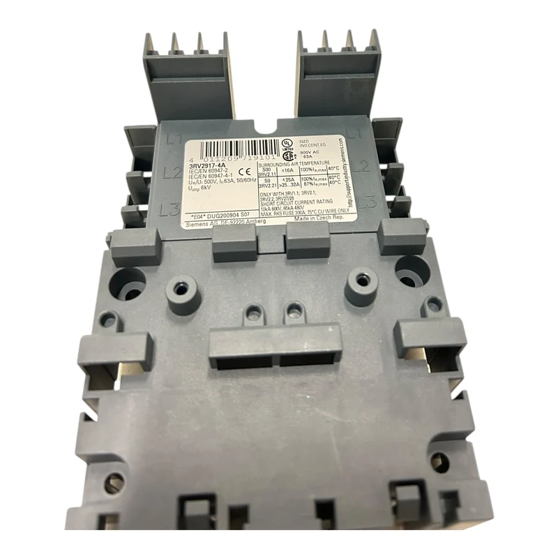 Siemens SIRIUS 3-Phasen-Sammelschiene Einspeiseklemme 3RV2917-4A