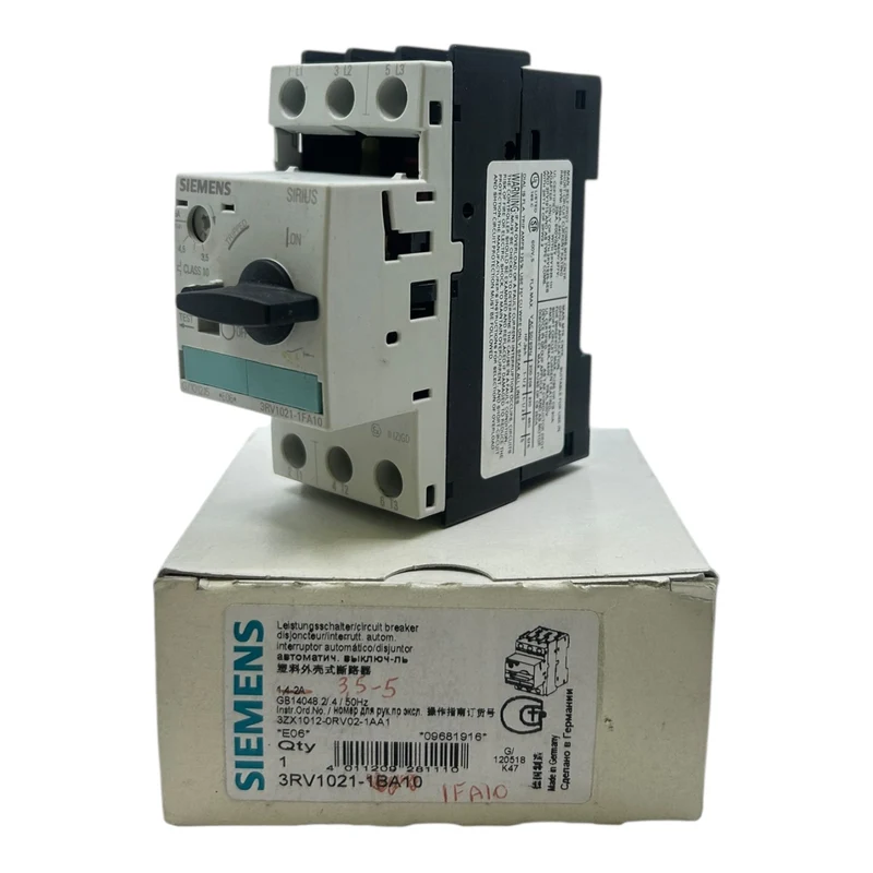 Siemens SIRIUS Leistungsschalter 3,5-5A S0 Motorschutz 3RV1021-1FA10 Industrie