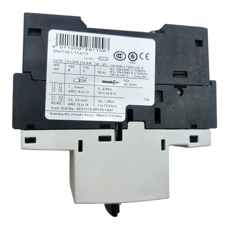 Siemens SIRIUS Leistungsschalter 3,5-5A S0 Motorschutz 3RV1021-1FA10 Industrie