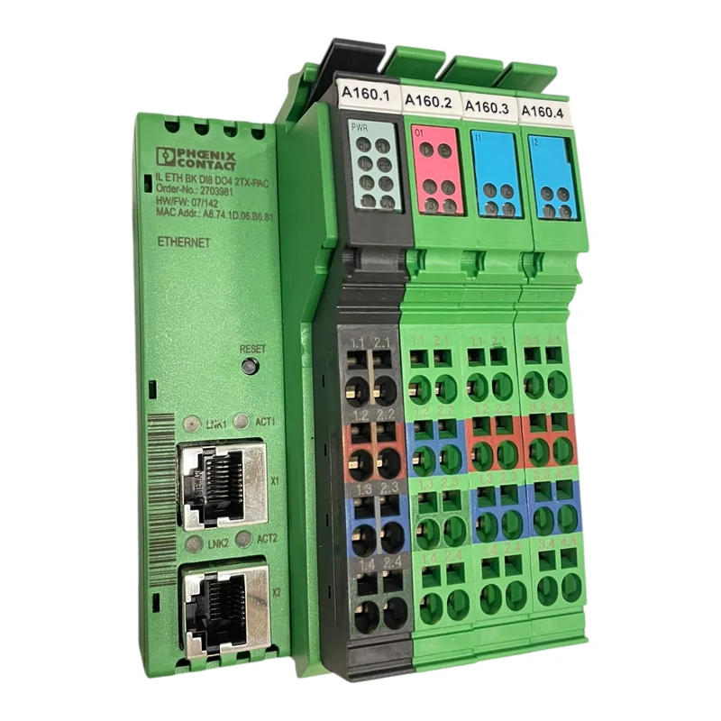 Phoenix Contact Buskoppler 2703981 IL ETH BK DI8 DO4 2TX-PAC Inline Phoenix