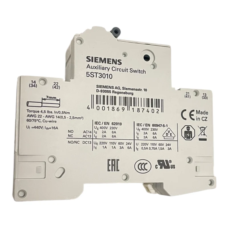 Siemens Leistungsschutzschalter für industriellen Einsatz 5SY4106-7 Schalter