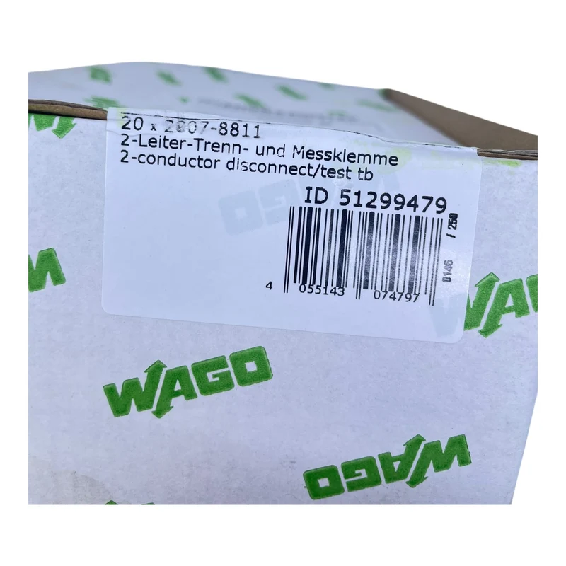 WAGO 2007-8811 Trenn- und Messklemme 2-Leiter TOPJOB S VE:20 Stück