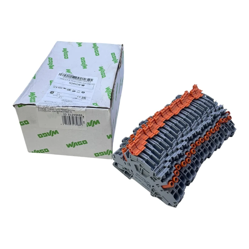 WAGO 2007-8821 2-Leiter-Trenn- und Messklemme 2-Conductor Disconnect/Test TB VE:20 Stk