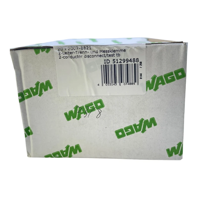 WAGO 2007-8821 2-Leiter-Trenn- und Messklemme 2-Conductor Disconnect/Test TB VE:20 Stk