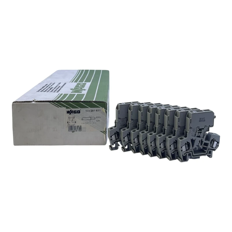 Wago Reihenklemme 281-611 600V 10A 4mm² VE:8 Stück