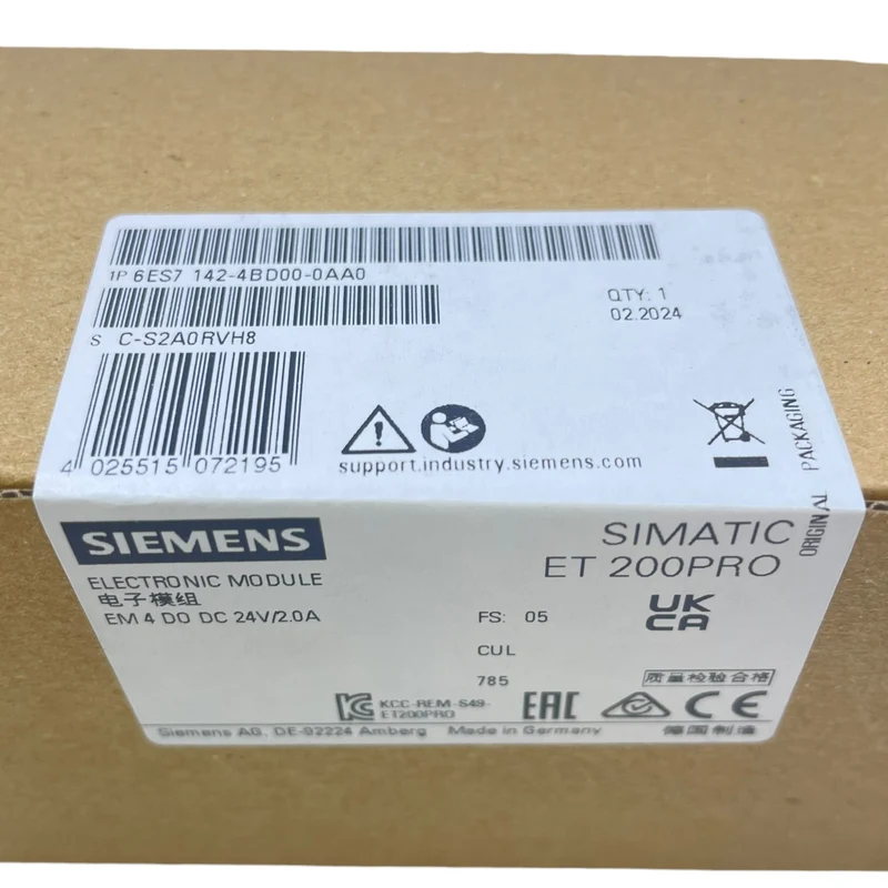 Siemens Elektronikmodul ET200PRO 6ES7142-4BD00-0AA0 EM 4DO 24V DC ET200PRO