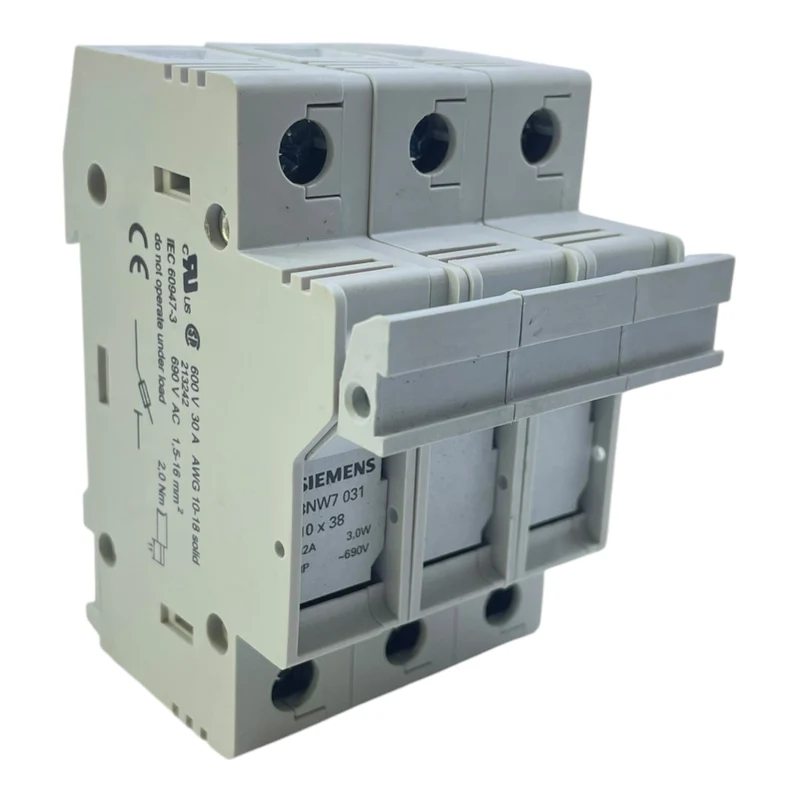 Siemens 3NW7031 Sicherungshalter für industriellen Einsatz 690 V AC 32 A 3-polig