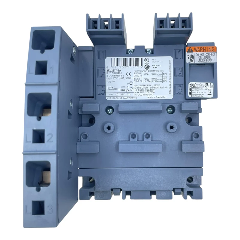 Siemens 3-Phasen-Sammelschiene Anschlussblock 3RV2917-1A 63A LS-S00 3RV2 Zubehör