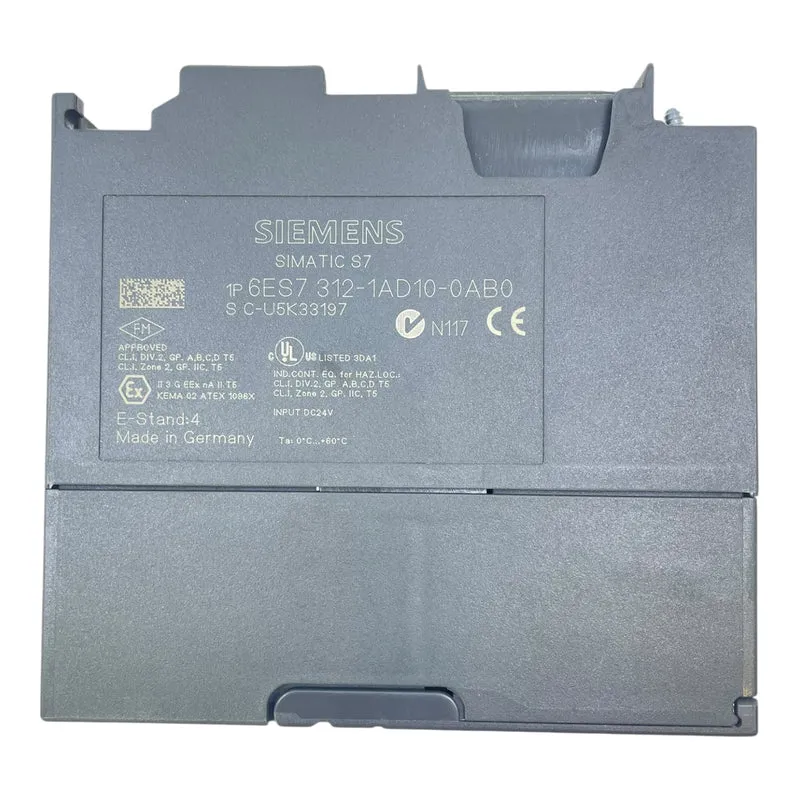 Siemens SIMATIC S7-300 CPU312 6ES7312-1AD10-0AB0 E-Stand 4