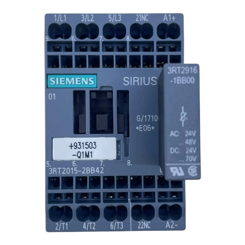 Siemens Leistungsschütz Schütz 3RT2015-2BB42 Sirius 24V DC