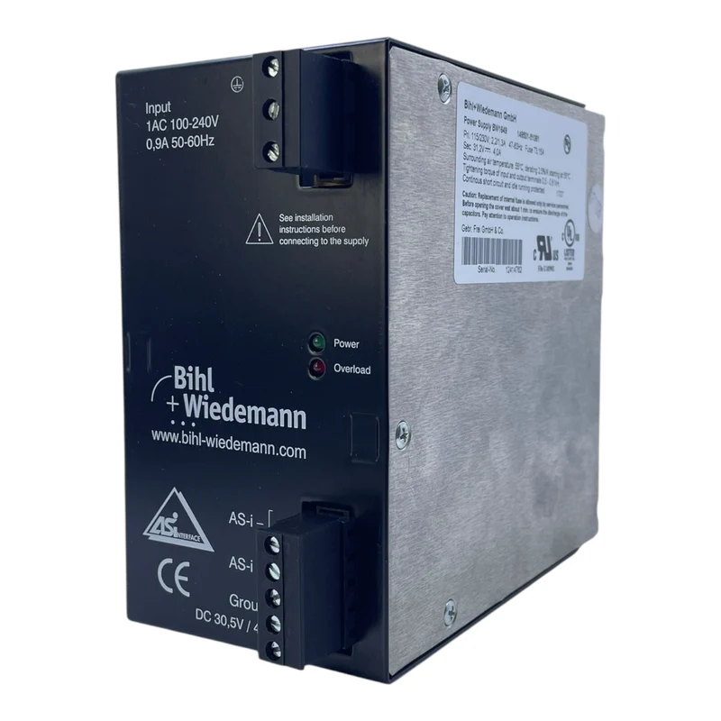 Bihl+Wiedemann Netzteil BW1649 31,2V 4A AS-Interface