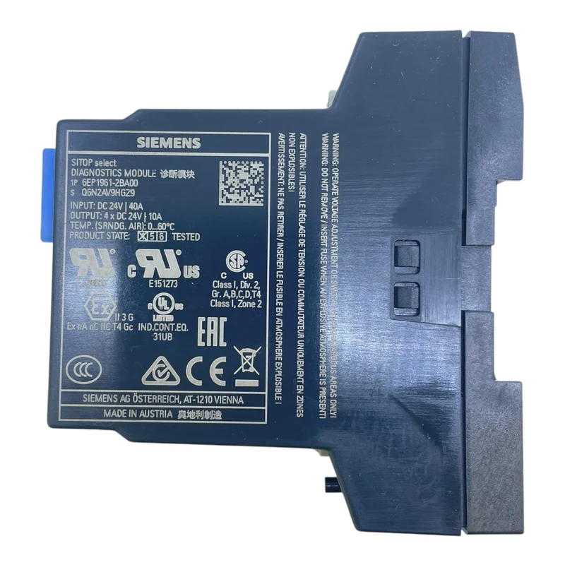 Siemens Diagnosemodul SITOP select 6EP1961-2BA00 24V 4x10A