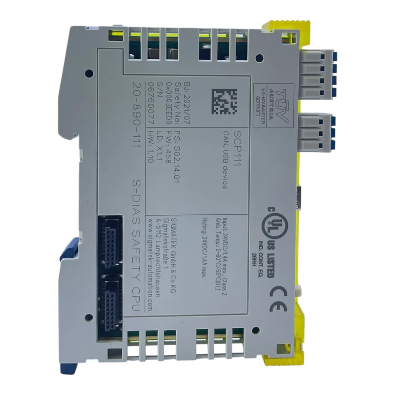 Sigmatek S-DIAS Safety CPU SCP111 20-890-111 CAN USB 24VDC 1.4A