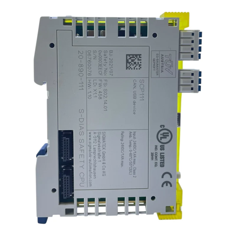 Sigmatek S-DIAS Safety CPU SCP111 20-890-111 CAN USB 24VDC 1.4A