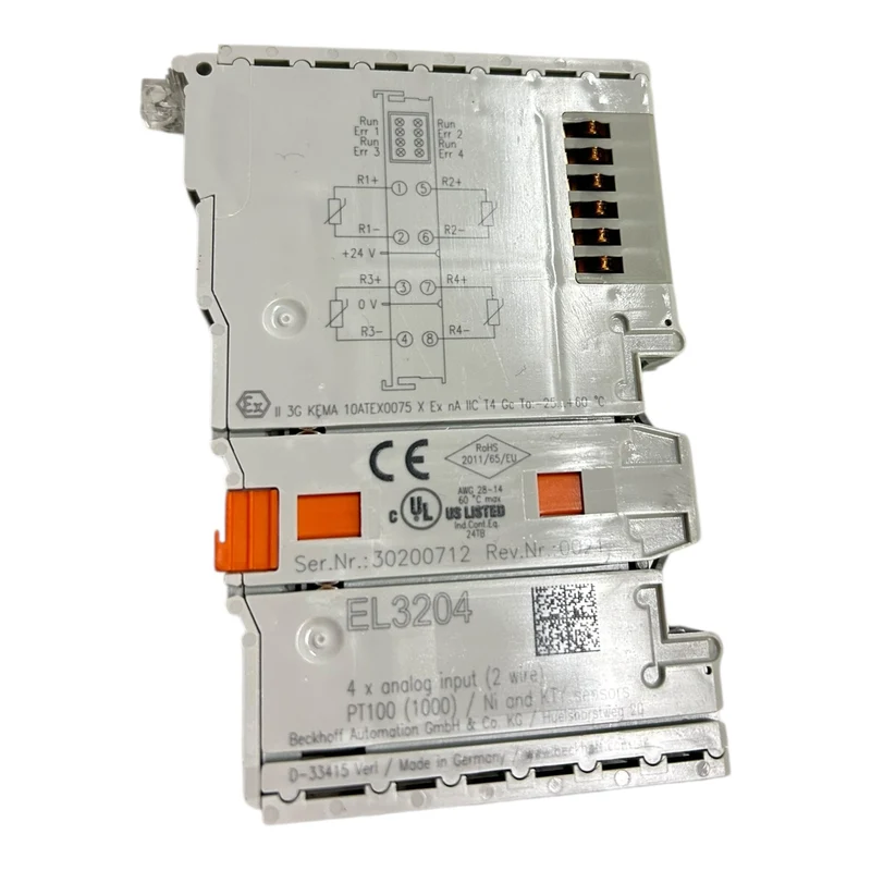 Beckhoff EtherCAT-Klemme 4-Kanal-Analog-Eingang analoge Eingangsklemme EL3204