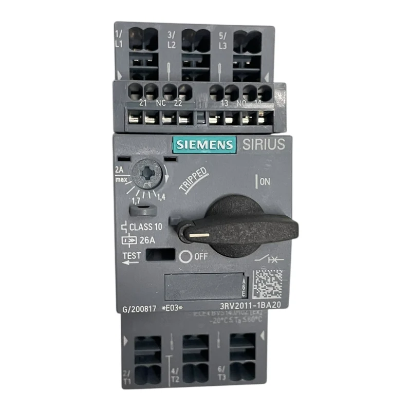 Siemens SIRIUS Leistungsschalter für den Motorschutz 1,4...2A 3RV2011-1BA20