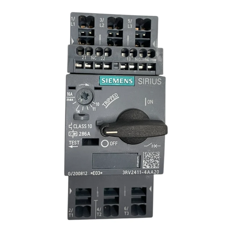 Siemens Leistungsschalter Baugröße S00 für den Trafoschutz 10.16A 3RV2411-4AA20