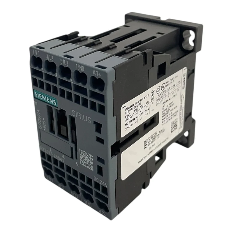 Siemens SIRIUS Leistungsschütz 5,5 kW / 400 V 3-polig DC 24 V 3RT2017-2BB41