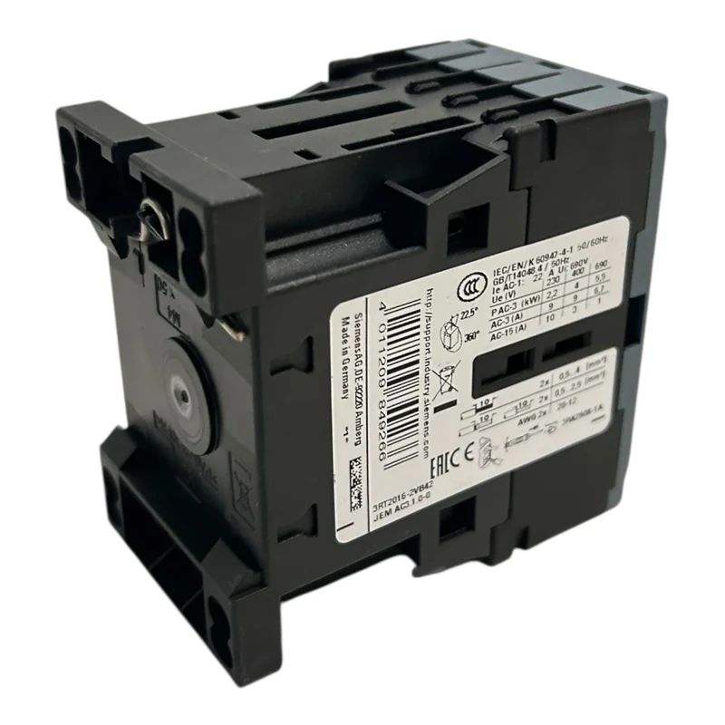 Siemens SIRIUS Leistungsschütz 3RT2016-2VB42 Leistungsschütz von Siemens Artikelnummer 3RT2016-2VB42