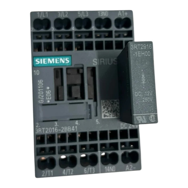 Siemens SIRIUS Leistungsschütz mit Hilfskontakt 3RT2016-2BB41 3RT2916-1EH00