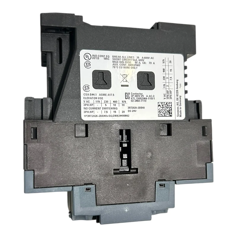 Siemens SIRIUS Leistungsschütz 3RT2026-2BB40 Leistungsschütz von Siemens