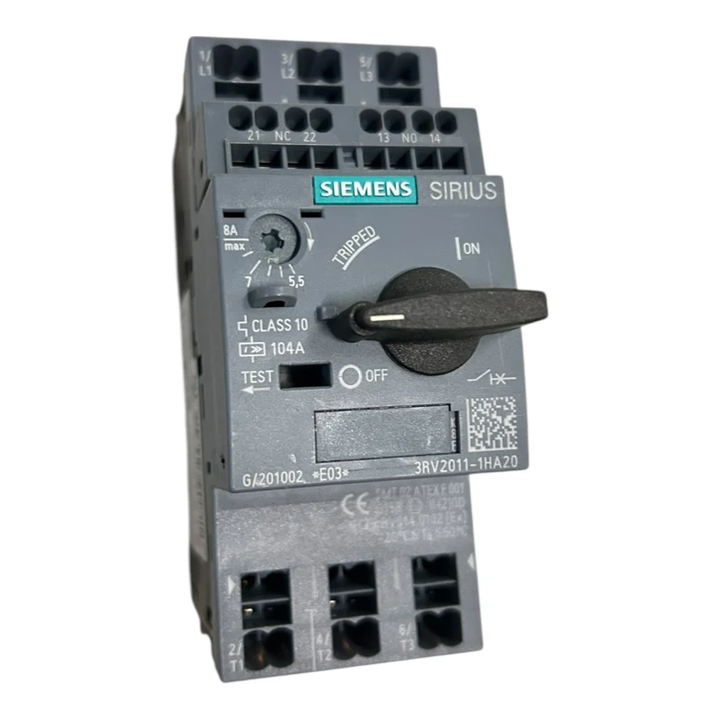 Siemens Leistungsschalter Baugröße S00 für den Motorschutz 5,5-8A 3RV2011-1HA20
