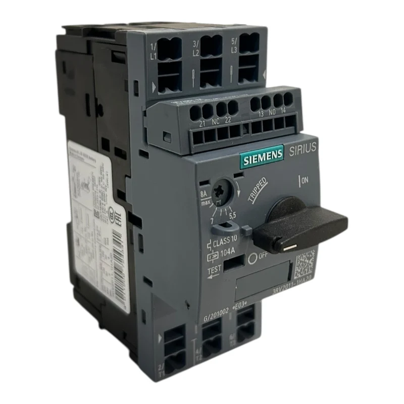 Siemens Leistungsschalter Baugröße S00 für den Motorschutz 5,5-8A 3RV2011-1HA20