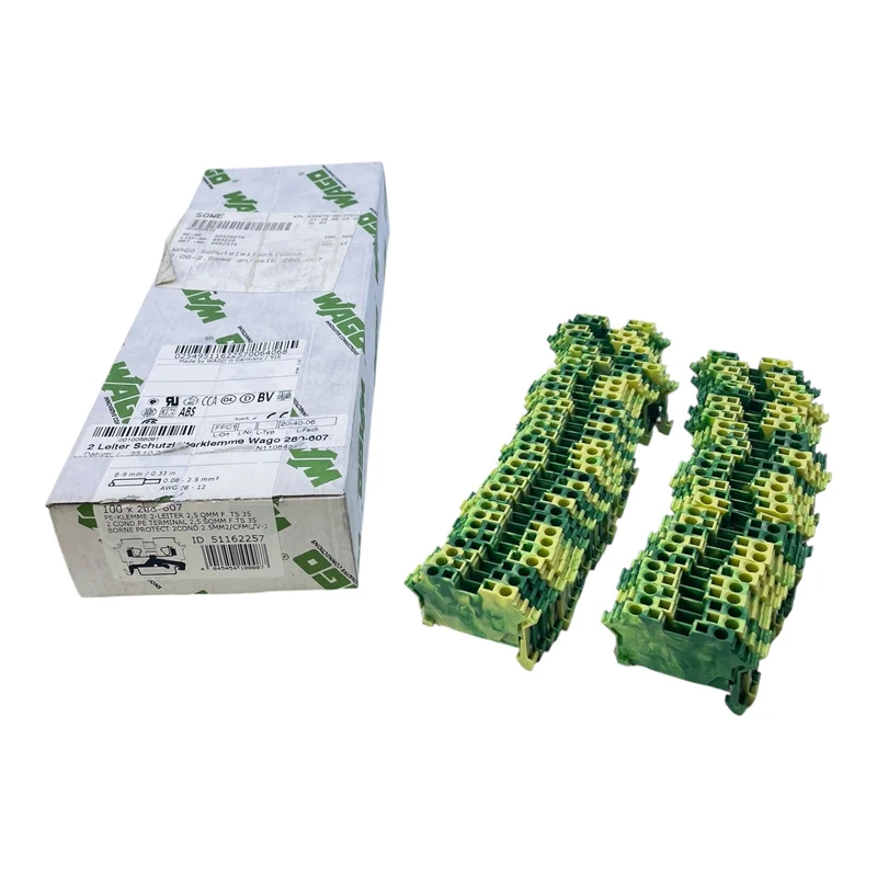 WAGO Schutzleiterklemme 2,5mm² 800V 24A 280-607 VE:64 Stück