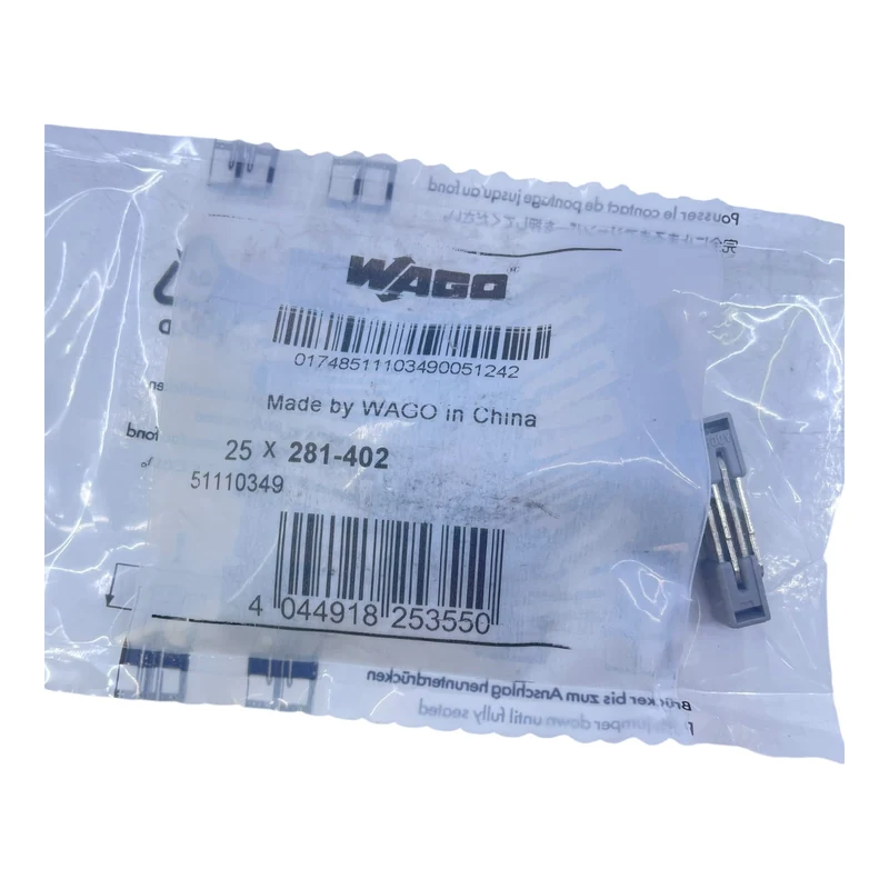 Wago Trennklemme 281-402 2-Leiter 2,5mm² 400V 24A VE:175 Stück