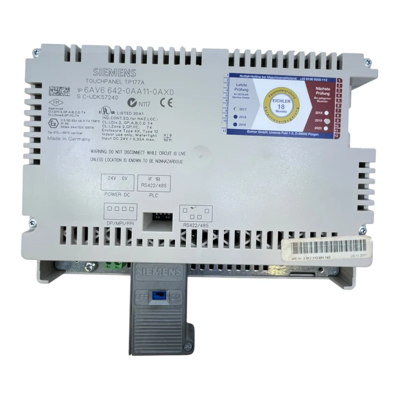 Siemens Touchpanel TP177A 6AV6 642-0AA11-0AX0 HMI Panel