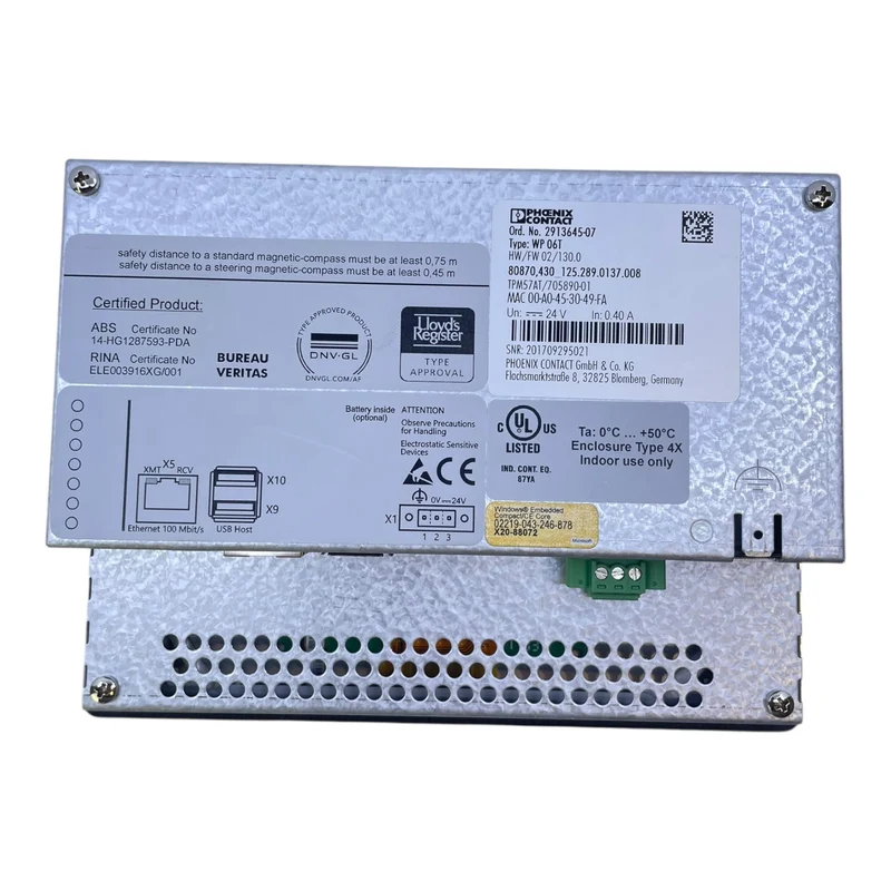 Phoenix Contact Touch Panel WP 06T 2913645-07 24V 0,40A