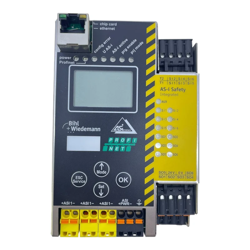 Bihl+Wiedemann BWU2798 AS-i 3.0 PROFINET Gateway mit Safety Monitor
