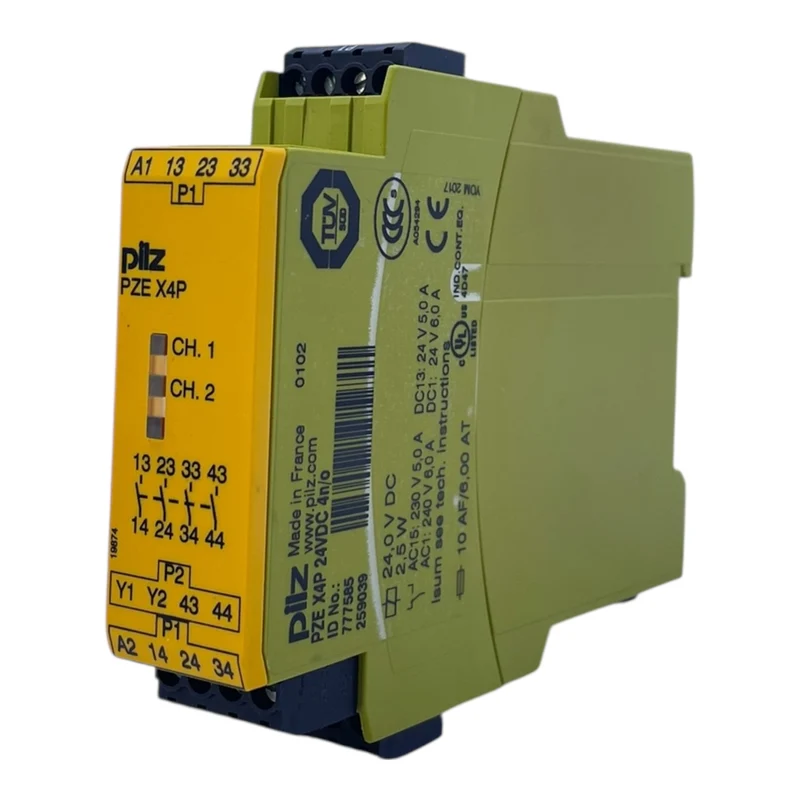 Pilz PZE X4P Sicherheitsrelais 24VDC 4n/o 6A 240V 777585