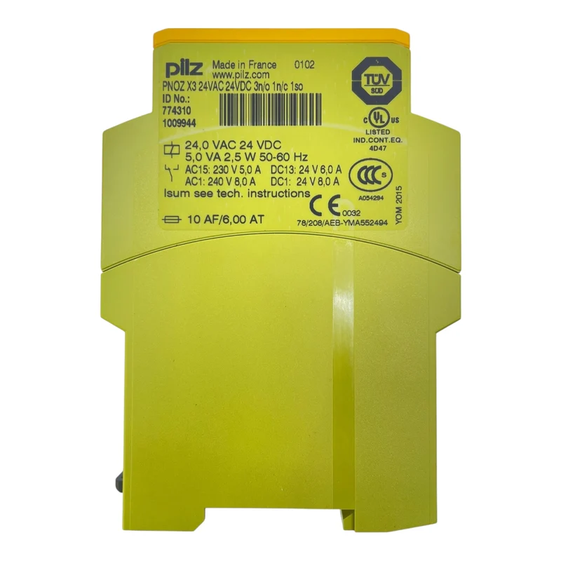 Pilz PNOZ X3 Sicherheitsrelais 774310 24VAC/DC 3n/o 1n/c 6A 240V