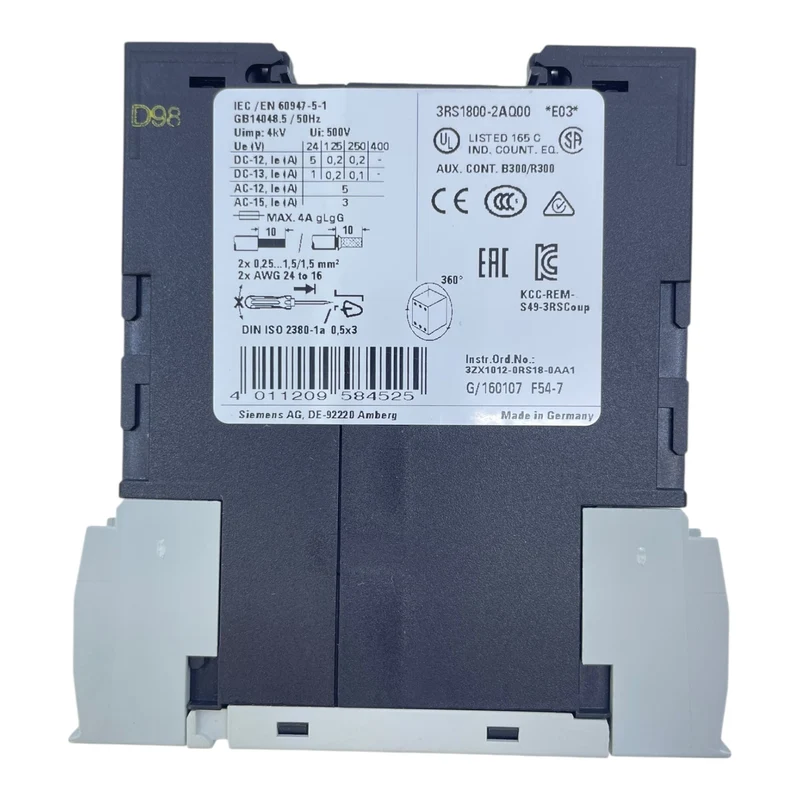Siemens Sirius Koppelrelais 3RS1800-2AQ00 24-240V AC/DC