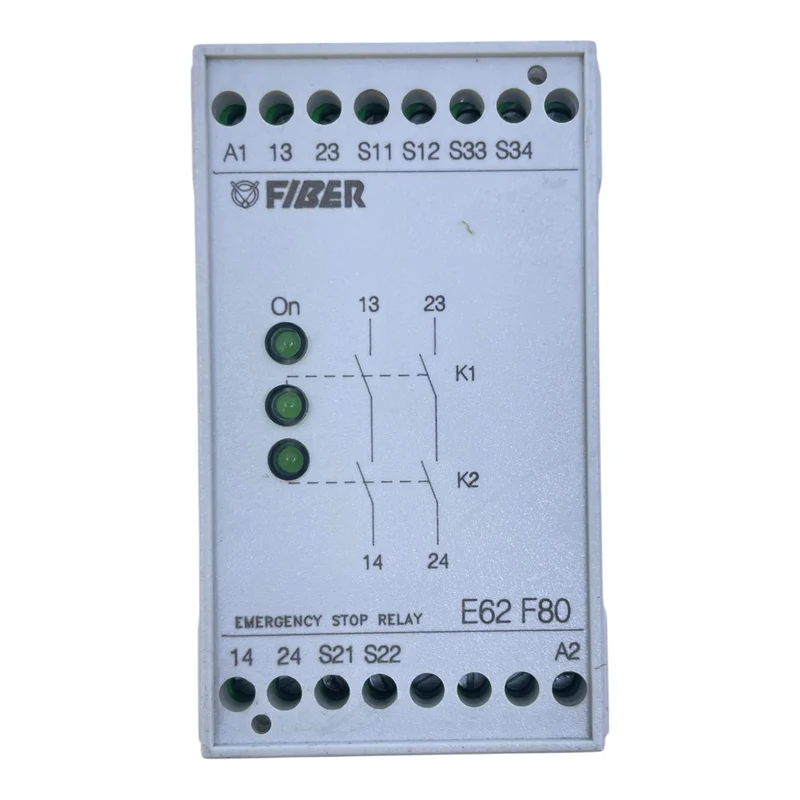 FIBER Not-Aus-Relais E62 F80 Sicherheitsrelais 24V AC/DC