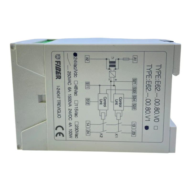 FIBER Not-Aus-Relais E62 F80 Sicherheitsrelais 24V AC/DC