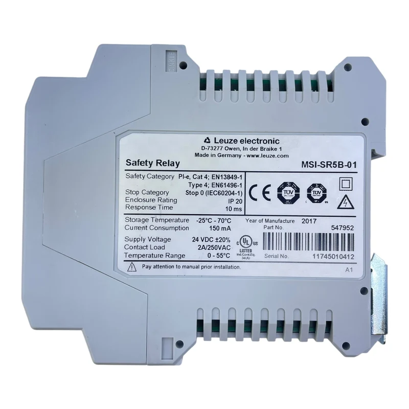 Leuze MSI-SR5B-01 Sicherheitsrelais 24VDC 2A/250VAC