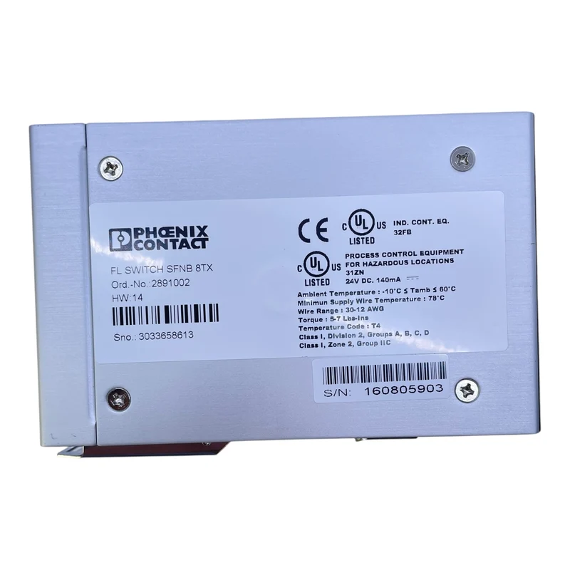 Phoenix Contact FL SWITCH SFNB 8TX Industrie Ethernet Switch 8-Port 2891002