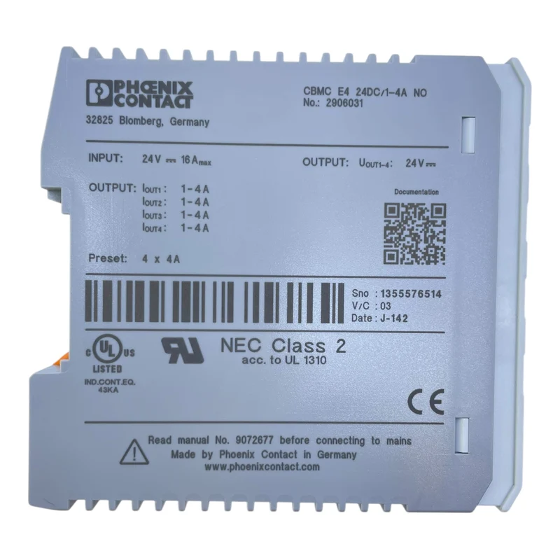 Phoenix Contact CBMC E4 24DC/1-4A NO Elektronischer Geräteschutzschalter 4-Kanal