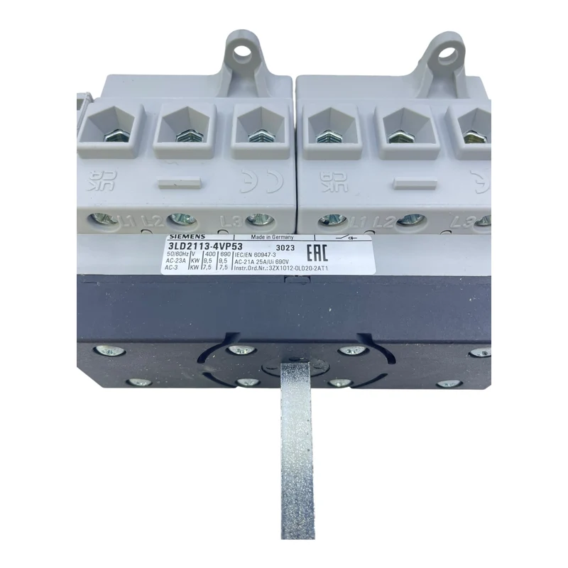 Siemens 3LD2113-4VP53 Haupt-/Not-Aus-Schalter 6-polig 25 A 9,5 kW IP65 Siemens
