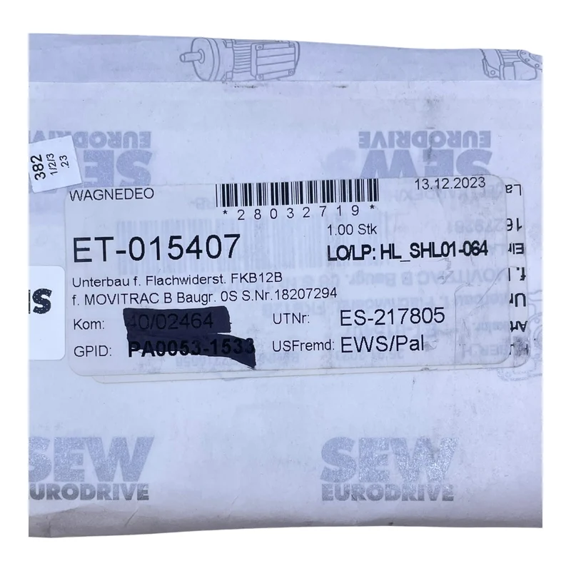 SEW EURODRIVE Montagewinkel FKB12B 18207294 für MOVITRAC B