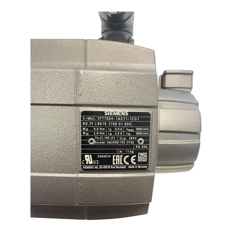 Siemens Servomotor 2,9Nm 1FT7064-1AK71-1CG1 für industriellen Einsatz Siemens