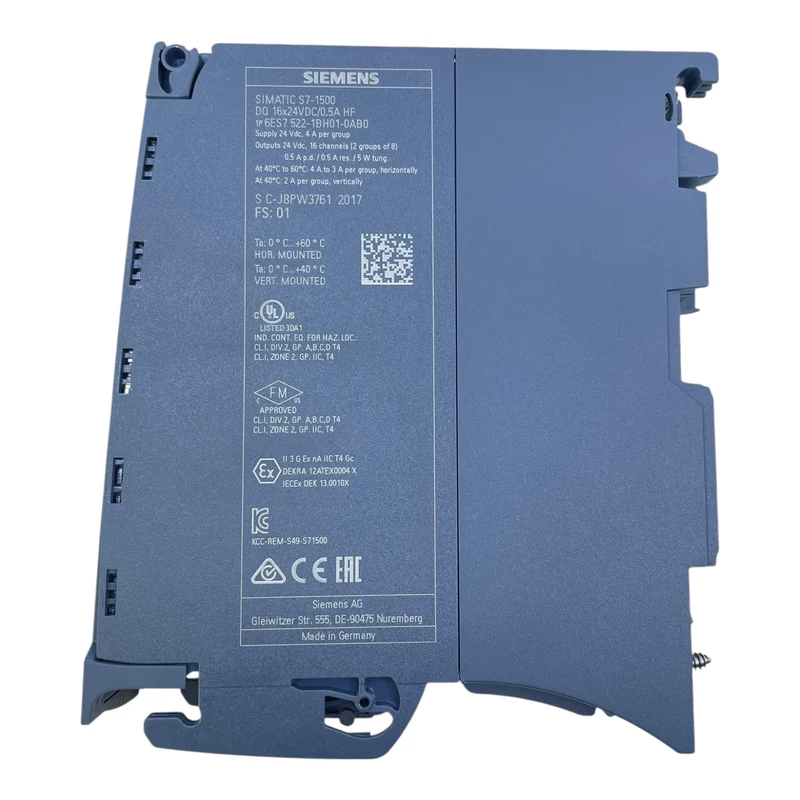 Siemens S7-1500 Ausgangskarte DQ Modul 6ES7522-1BH01-0AB0 16DO 24VDC 0,5A HF